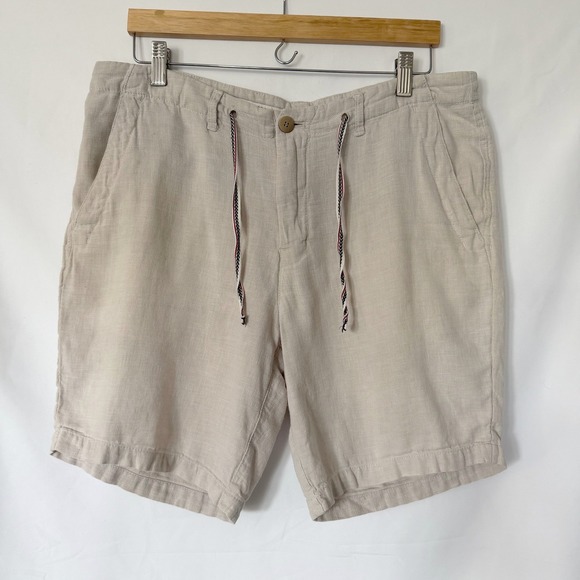 Zara Other - Zara Linen Blend Men Size 31 Shorts Summer Casual Beach Lightweight Neutral